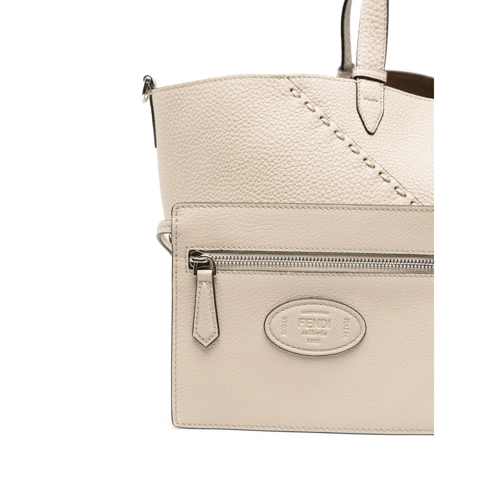 Fendi Neutrals Tote Bags Men FENDI