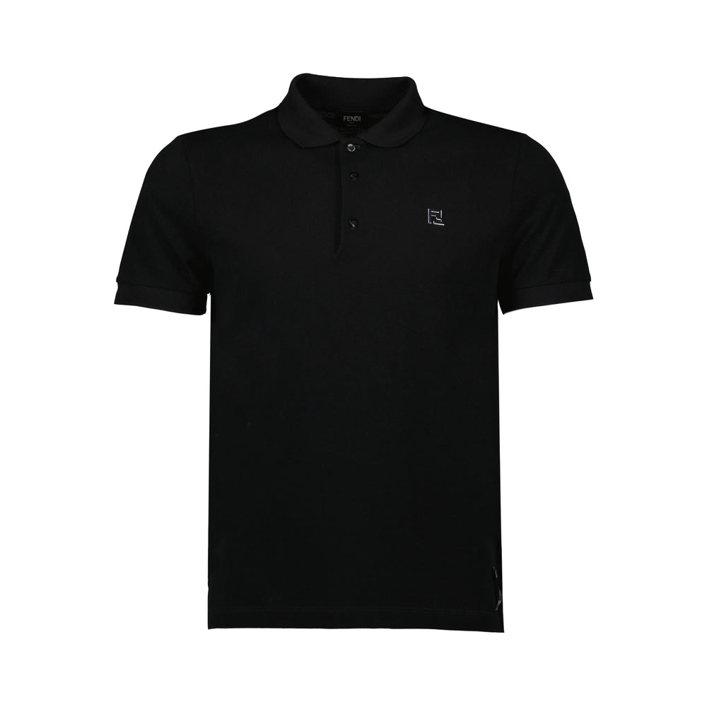 Fendi Black Polo Shirts Men FENDI