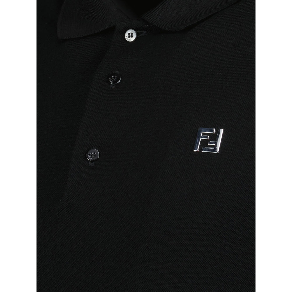 Fendi Black Polo Shirts Men FENDI