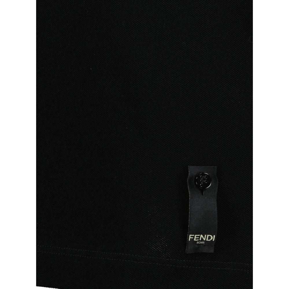 Fendi Black Polo Shirts Men FENDI