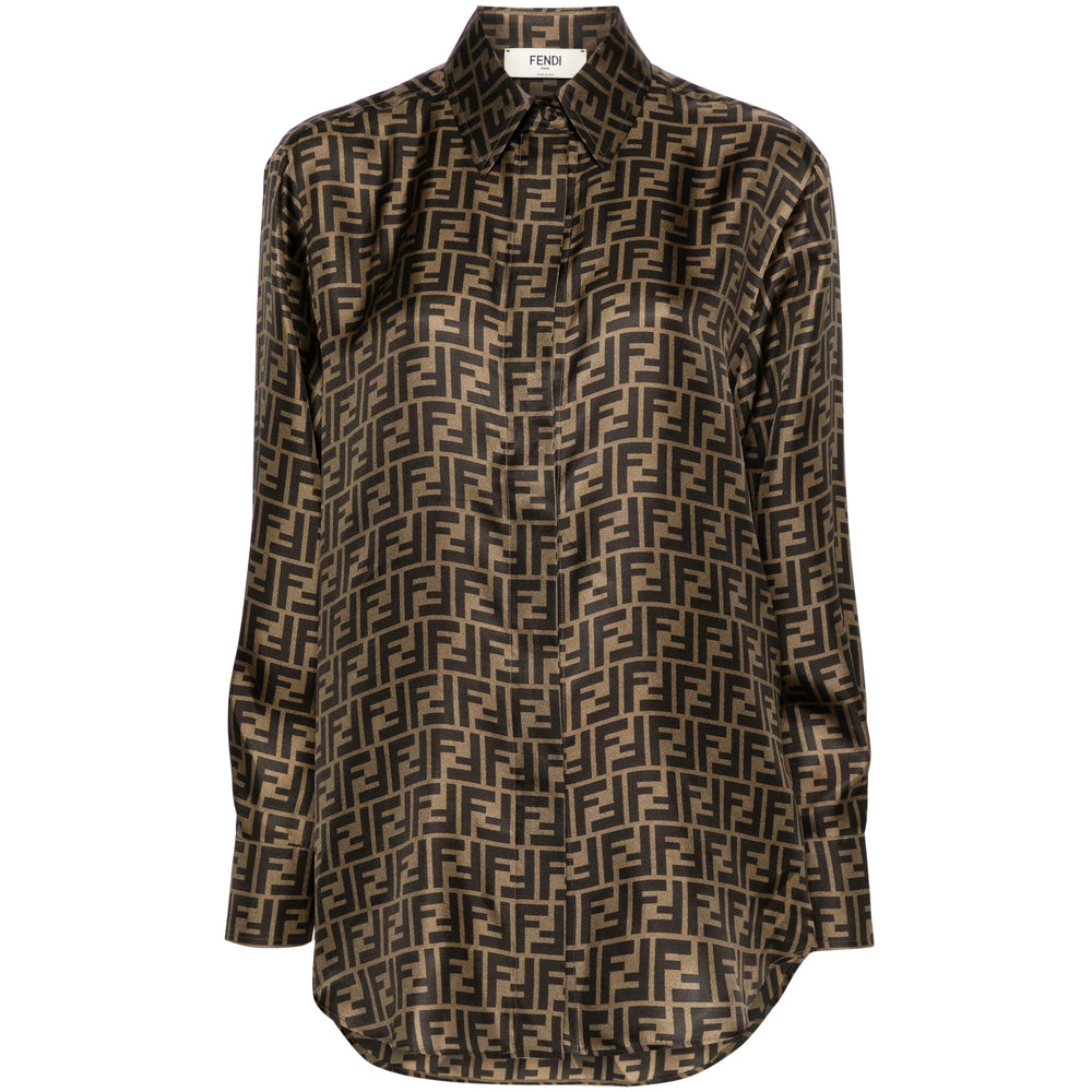 Fendi Brown Tops - Shirts Women FENDI