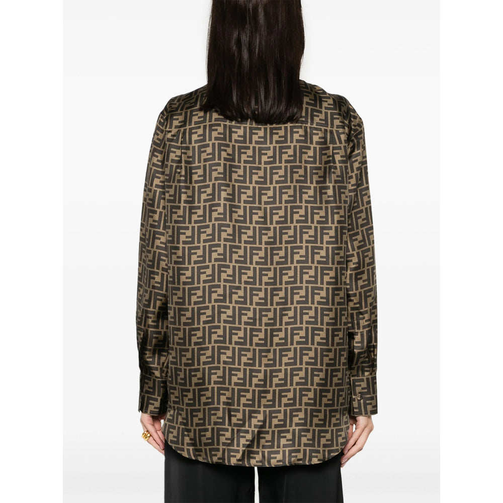 Fendi Brown Tops - Shirts Women FENDI