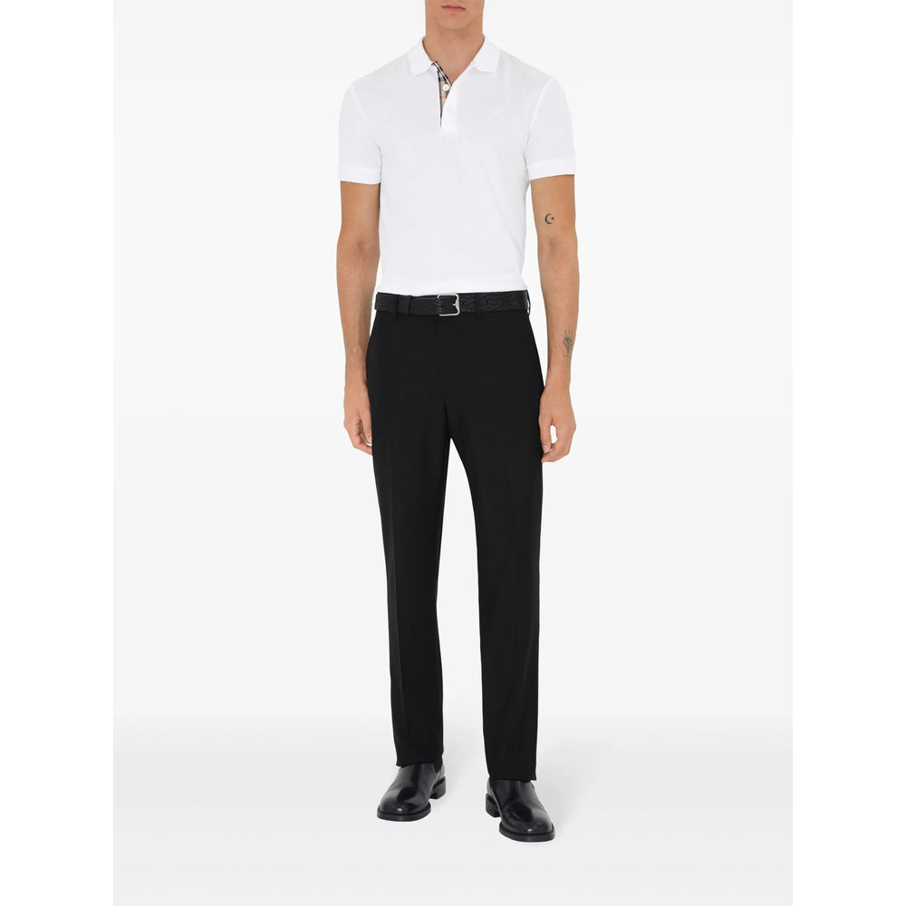 Burberry White Polo Shirts Men BURBERRY