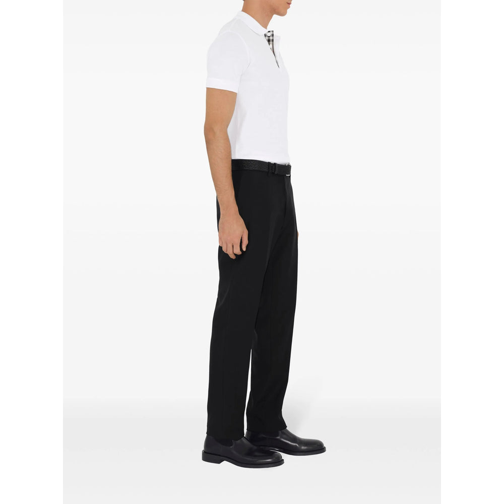 Burberry White Polo Shirts Men BURBERRY
