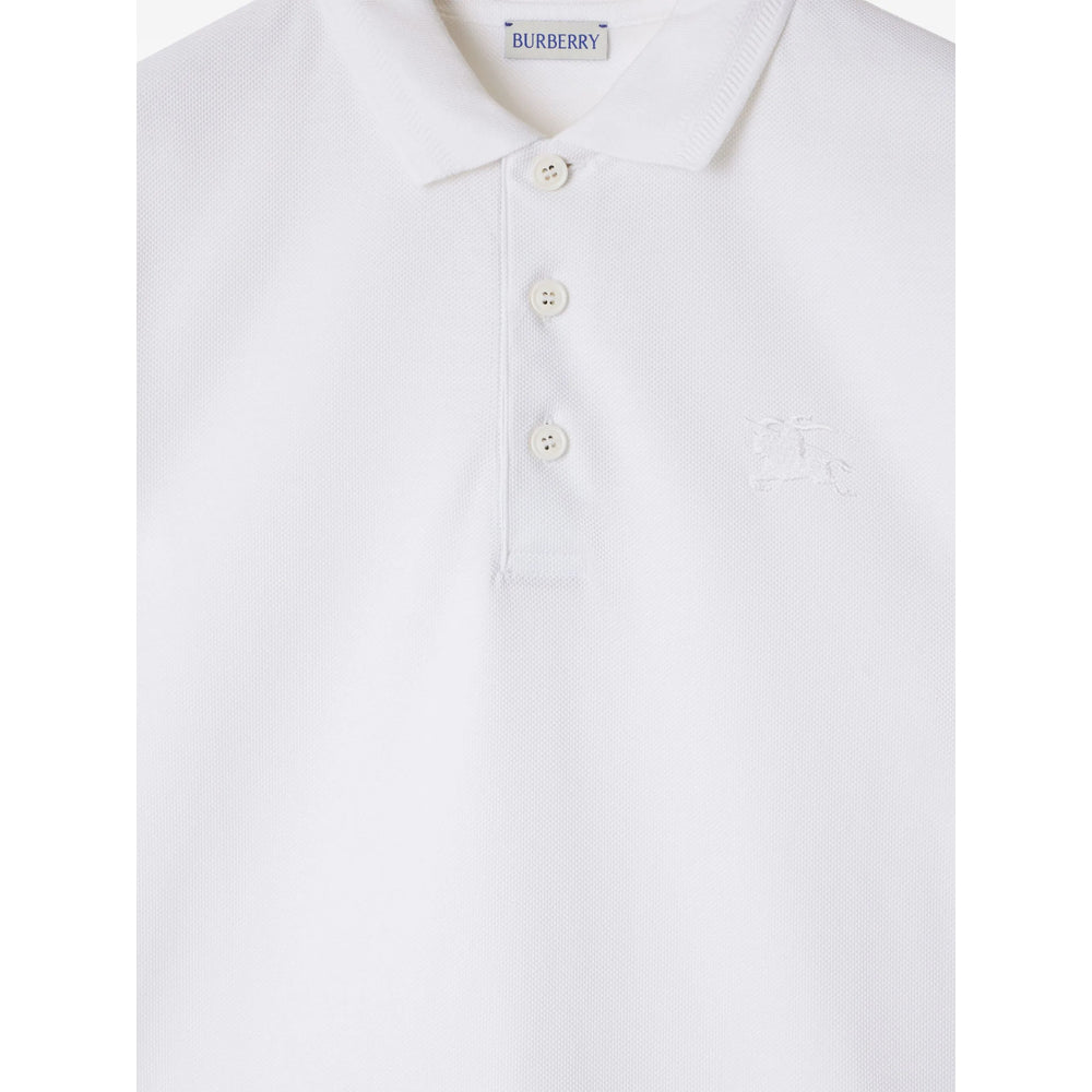 Burberry White Polo Shirts Men BURBERRY