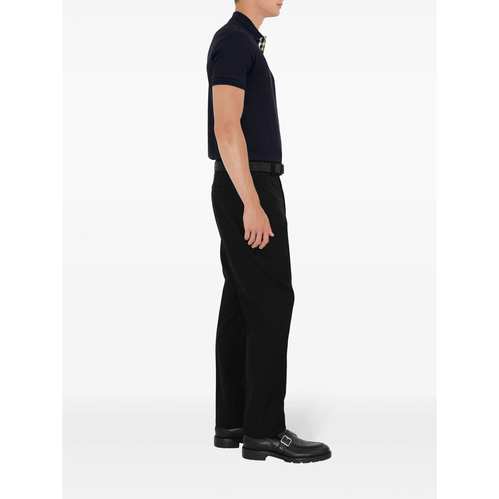 Burberry Blue Polo Shirts Men BURBERRY