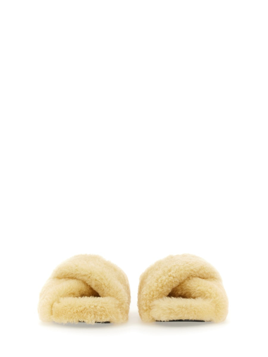 Jil Sander Women Shearling Sandal JIL SANDER