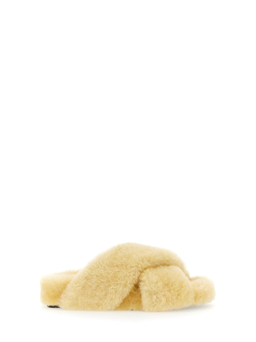 Jil Sander Women Shearling Sandal JIL SANDER