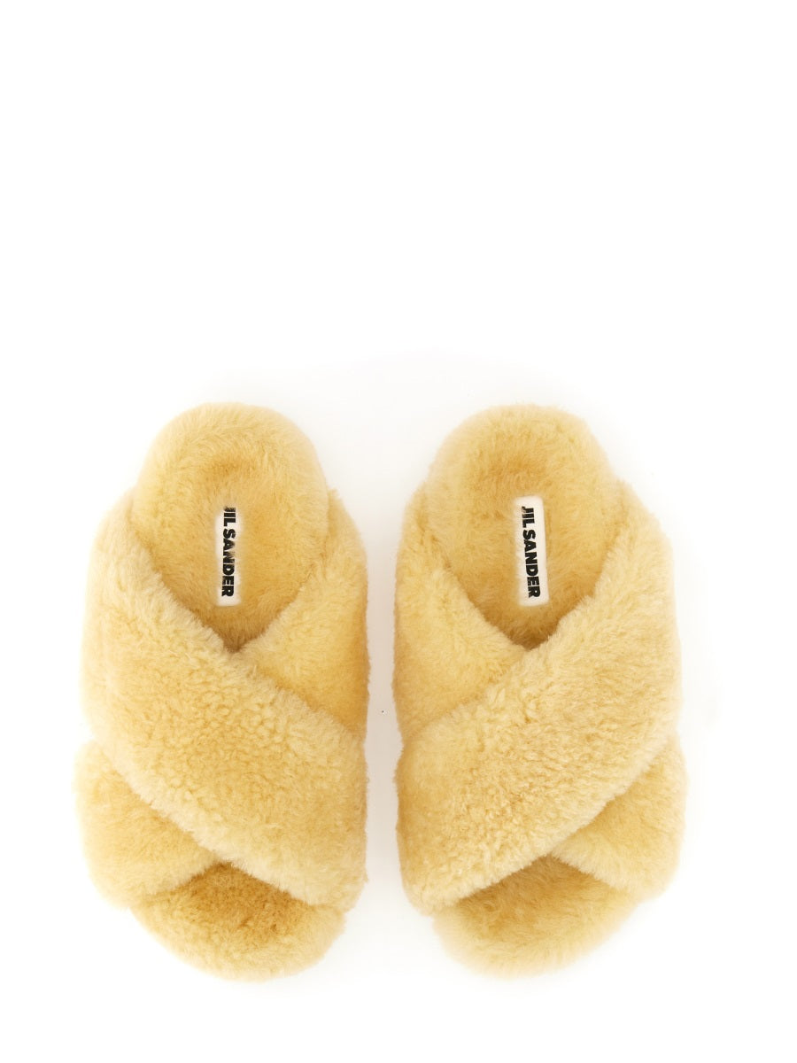 Jil Sander Women Shearling Sandal JIL SANDER