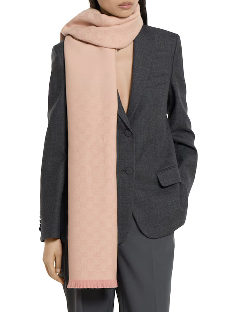 Gucci Women Gg Wool Scarf GUCCI