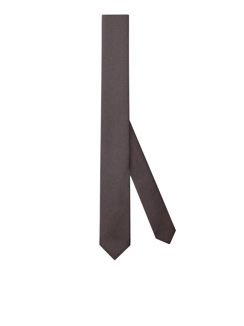 Gucci Men Silk Tie With Crepe Effect GUCCI