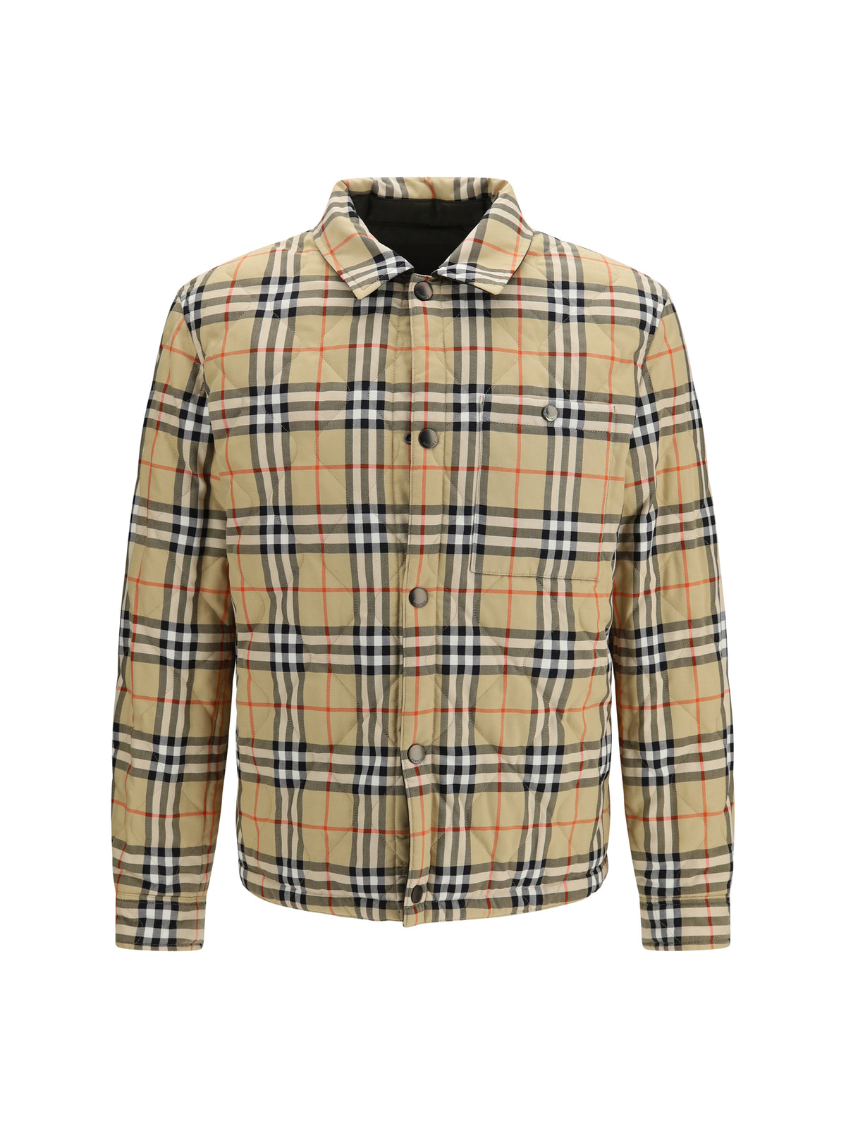Burberry Men Brighton Reversible Quilted Nylon Shirt BURBERRY
