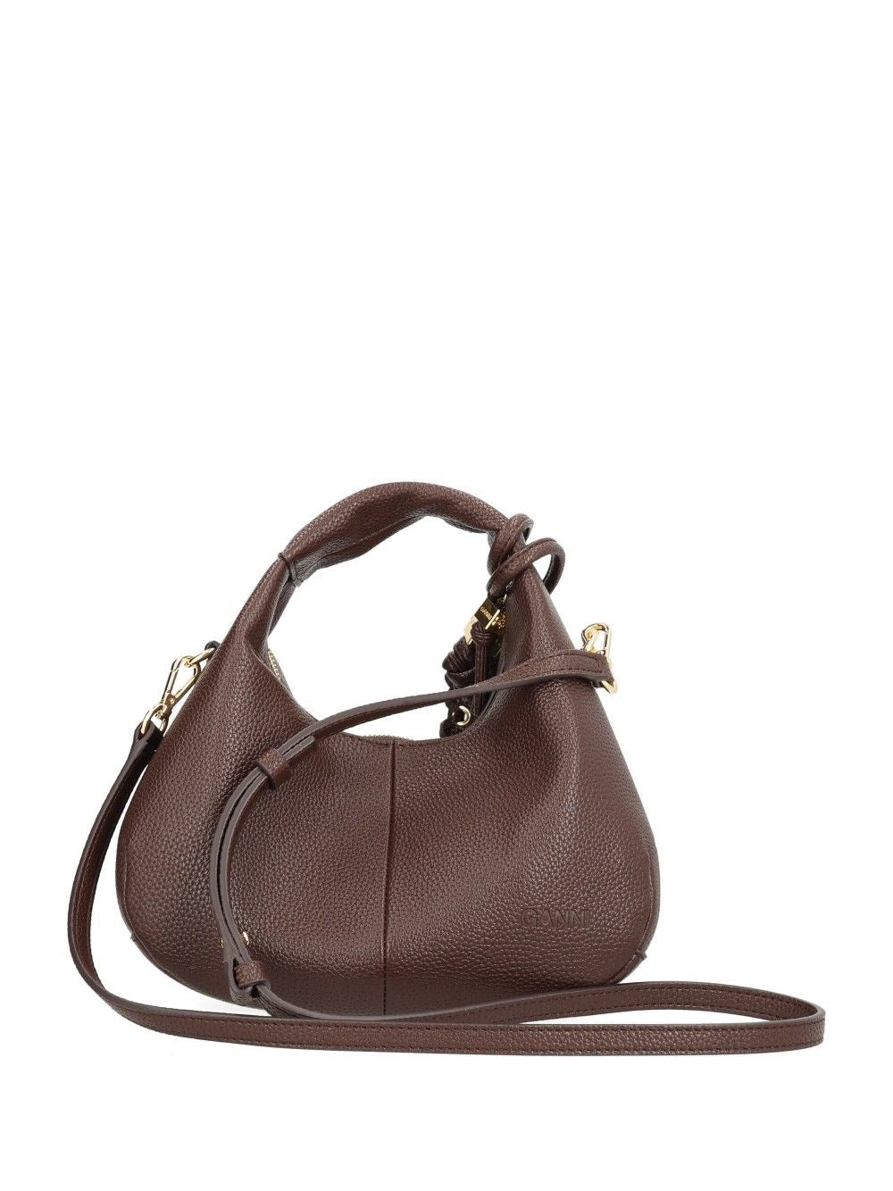 Ganni Women Mini Shoulder Bag With Grained Finish GANNI
