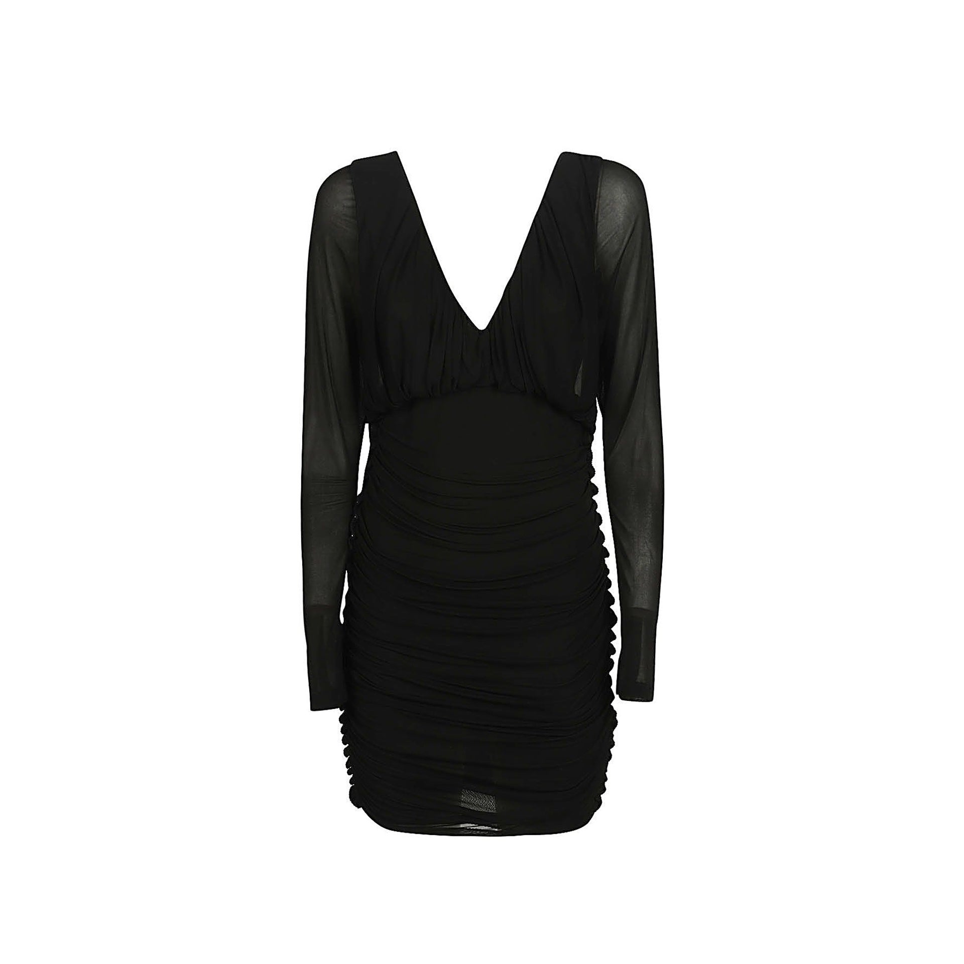 Saint Laurent Mini Draped Dress Women SAINT LAURENT