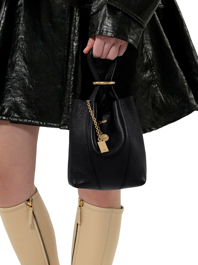 Chloe` Women Chloé Spin Small Tote Bag In Grainy Leather CHLOE