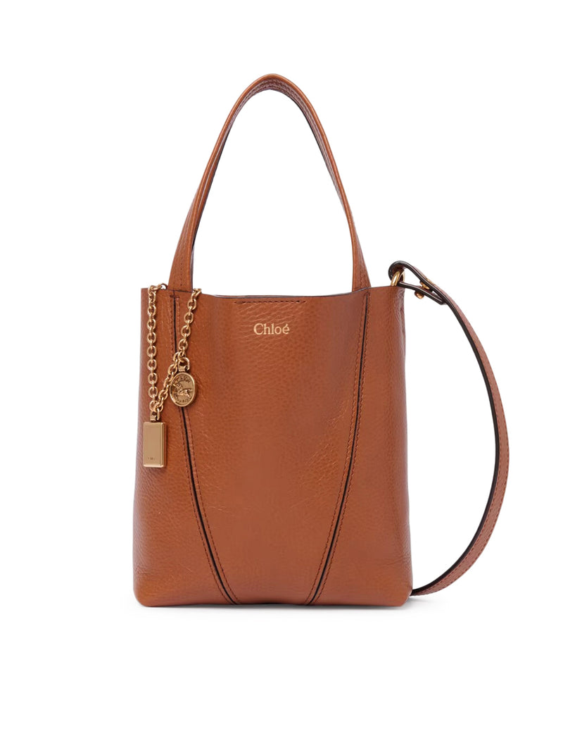Chloe` Women Chloé Spin Small Tote Bag In Grainy Leather CHLOE