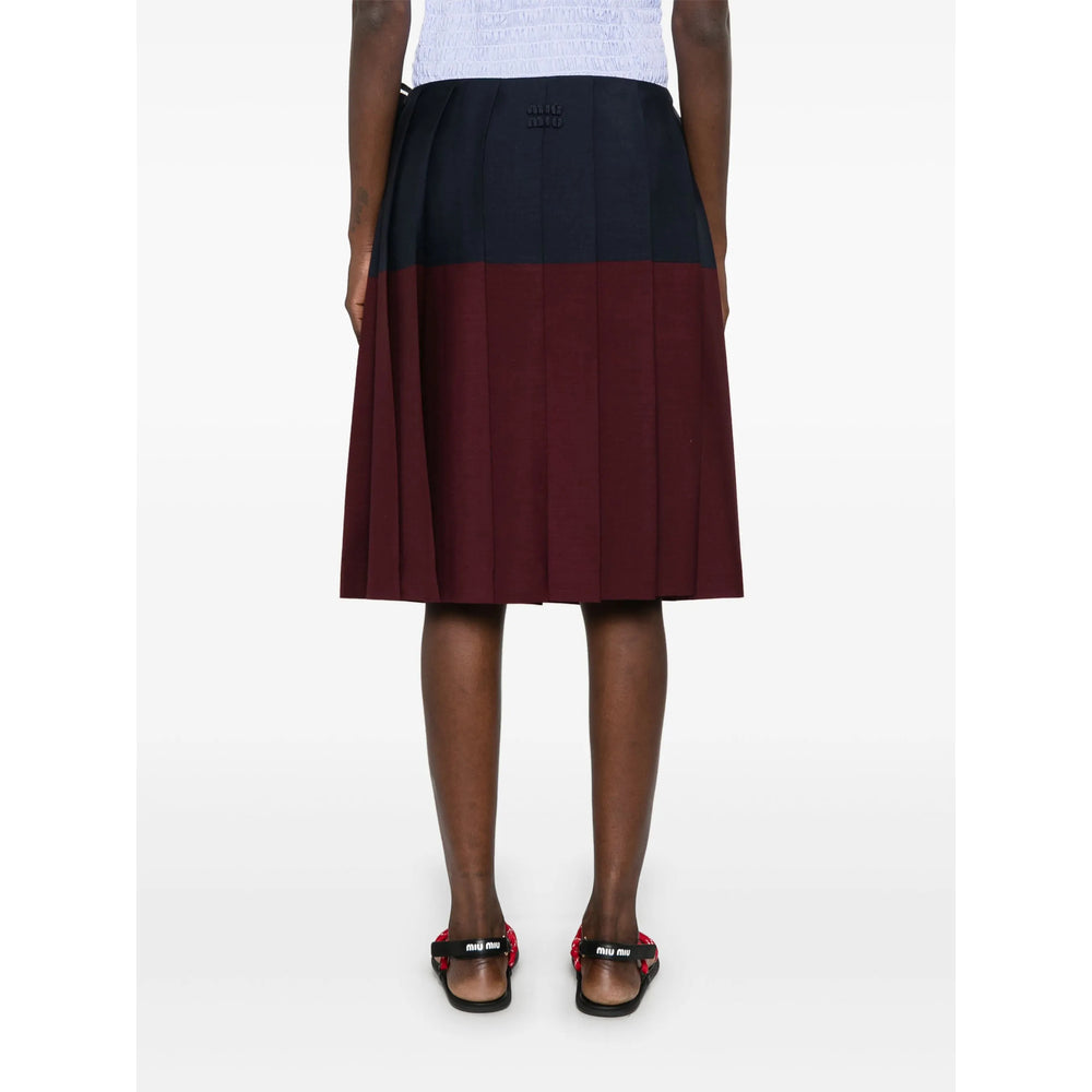 Miu Miu Purple Skirts - Pleated Skirts Women MIU MIU
