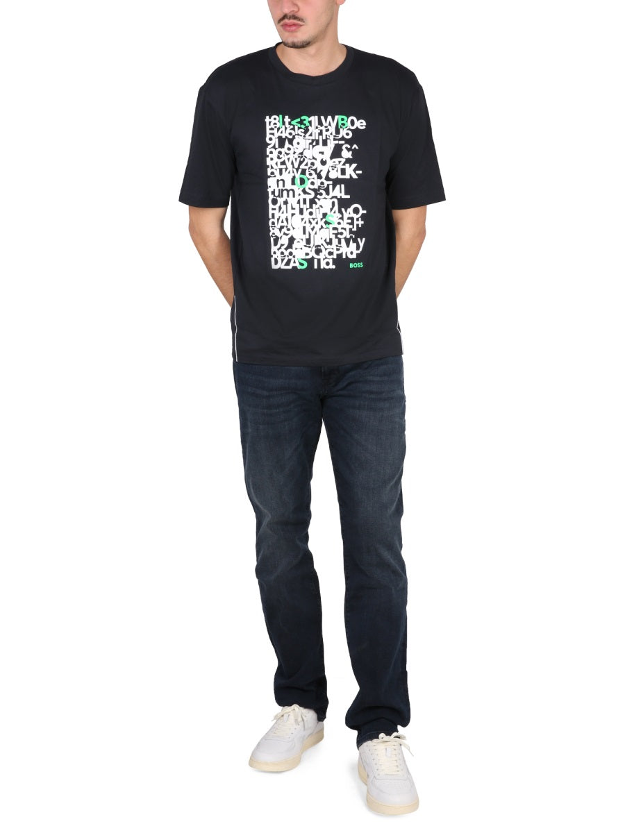 Boss Men Logo Print T-Shirt BOSS
