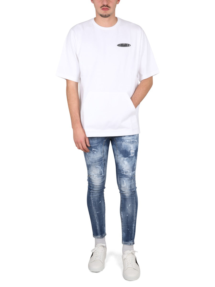 Dsquared Men Surf Board Skater T-Shirt DSQUARED2