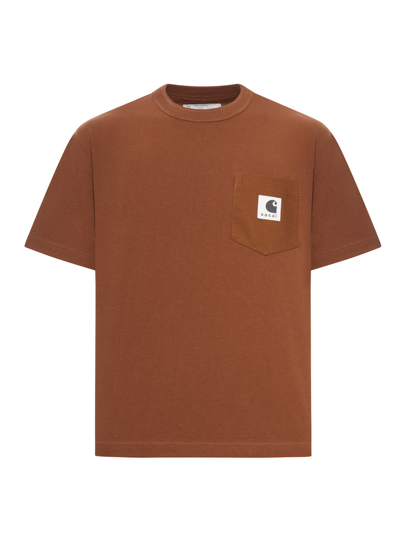 Sacai X Carhartt Men Carhartt Wip Cotton Jersey T-Shirt Sacai X Carhartt