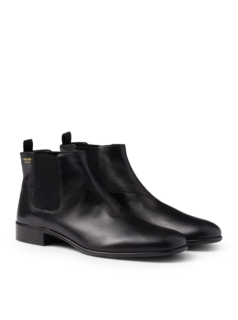 Prada Women Leather Ankle Boots PRADA