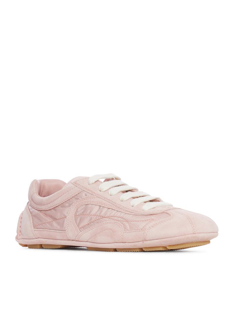 Prada Women Montecarlo Re-Edition 2005 Sneakers In Suede And Re-Nylon PRADA
