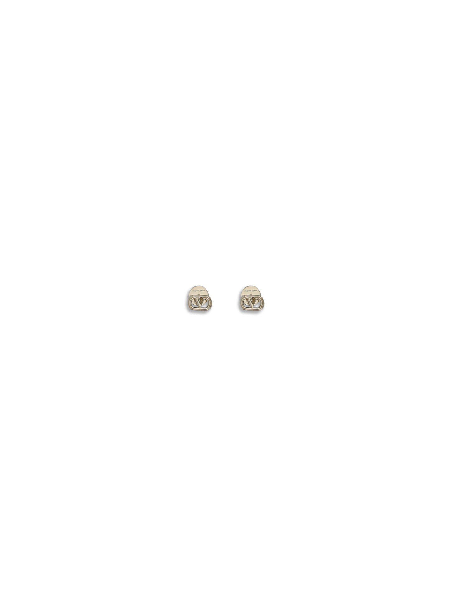 Valentino Garavani Women Earrings (Logo 10Mm) | Ovalette | Metall VALENTINO GARAVANI