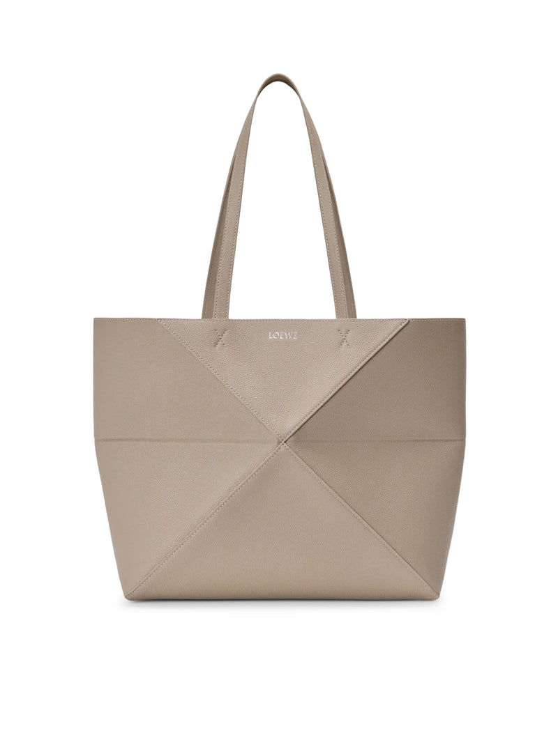 Loewe Women Medium Puzzle Fold Horizontal Tote Bag In Grained Calfskin LOEWE