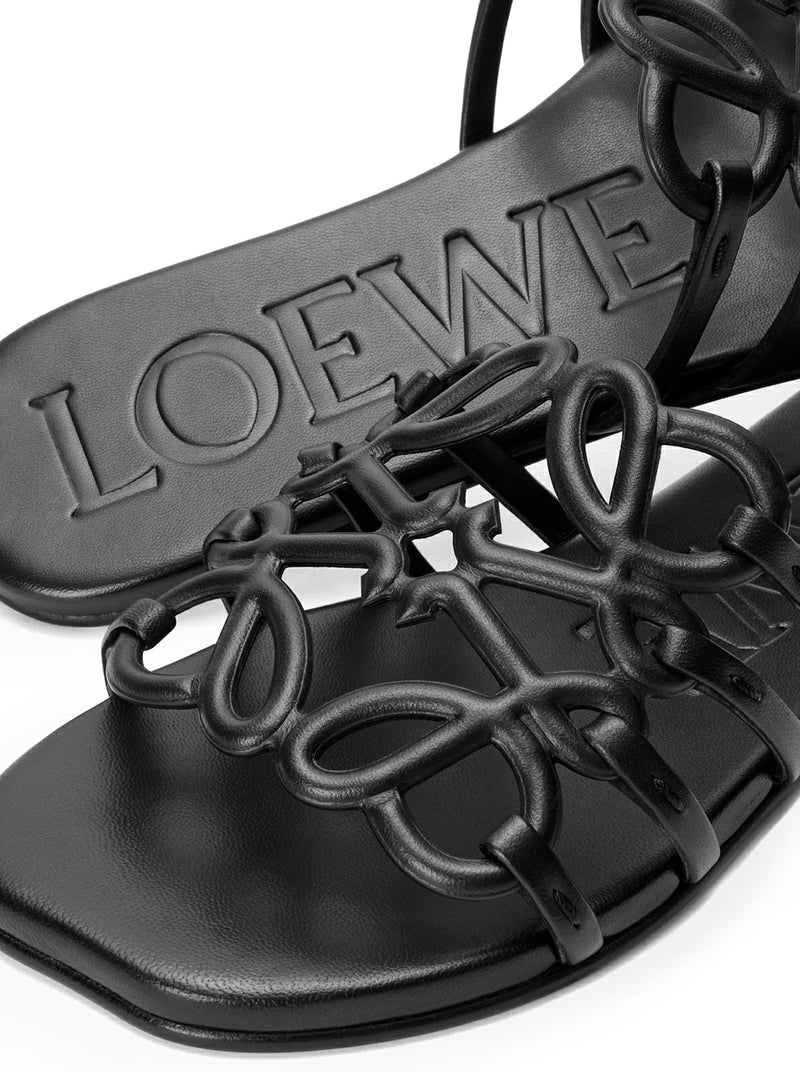 Loewe Women Anagram Petal Slide In Calfskin LOEWE