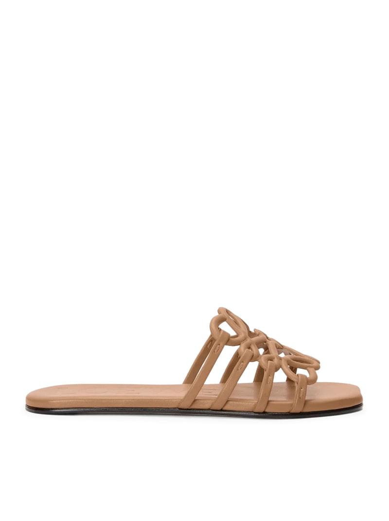 Loewe Women Anagram Petal Slide In Calfskin LOEWE