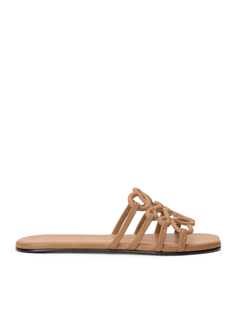 Loewe Women Anagram Petal Slide In Calfskin LOEWE
