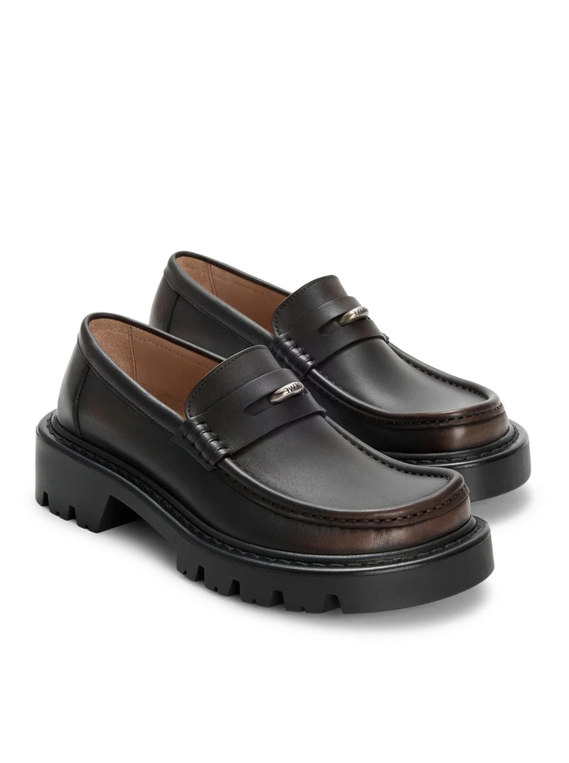 Loewe Women Sierra Brushed Calfskin Loafers LOEWE