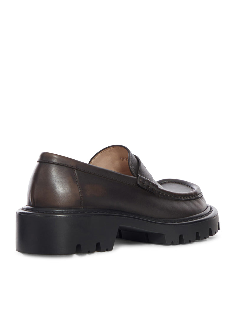 Loewe Women Sierra Brushed Calfskin Loafers LOEWE