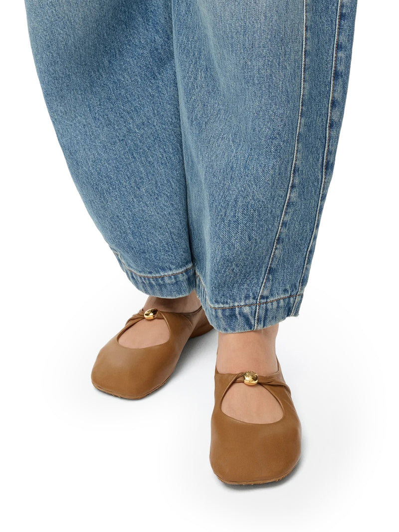 Loewe Women Pebble Ballerinas In Lambskin Nappa LOEWE