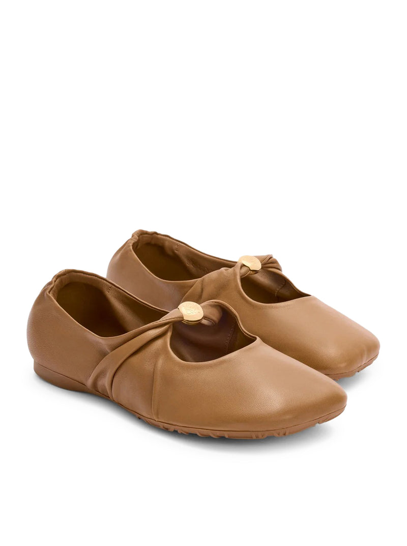 Loewe Women Pebble Ballerinas In Lambskin Nappa LOEWE