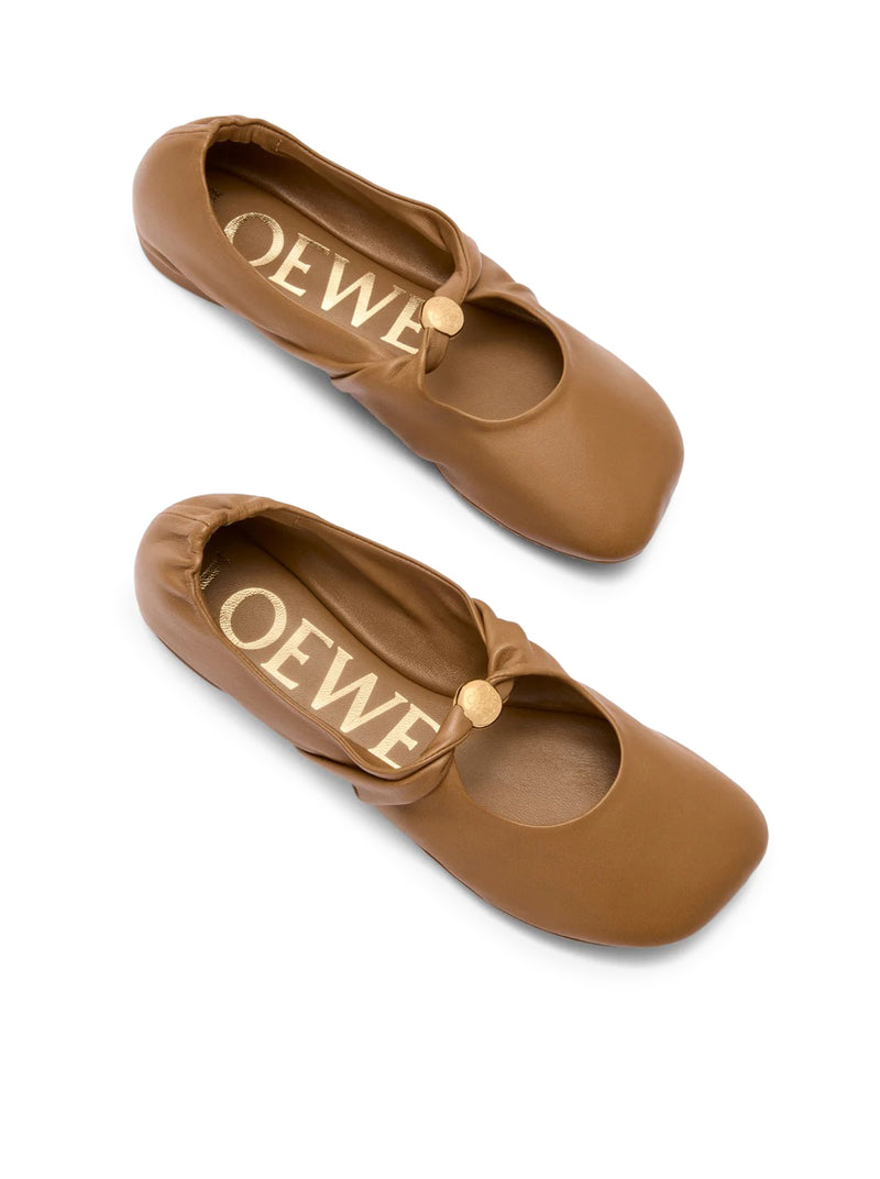 Loewe Women Pebble Ballerinas In Lambskin Nappa LOEWE
