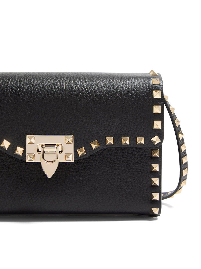 Valentino Garavani Women Rockstud Small Garnet Calfskin Crossbody Bag VALENTINO GARAVANI