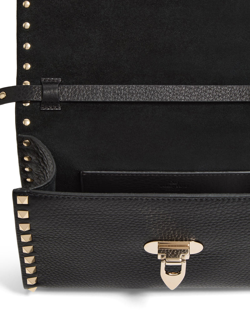 Valentino Garavani Women Rockstud Small Garnet Calfskin Crossbody Bag VALENTINO GARAVANI