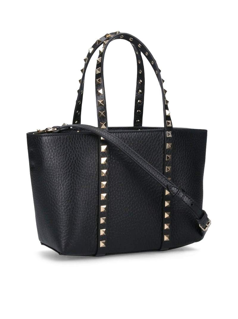 Valentino Garavani Women Rockstud Mini Tote In Hammered Leather VALENTINO GARAVANI