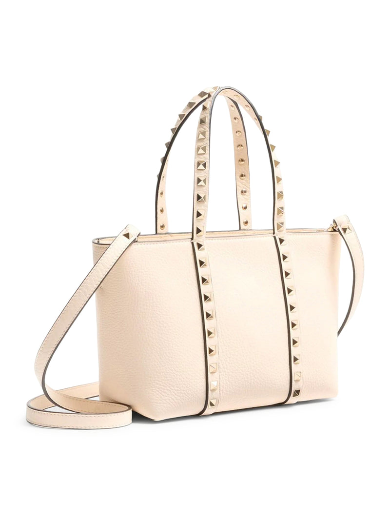 Valentino Garavani Women Rockstud Mini Tote In Hammered Leather VALENTINO GARAVANI