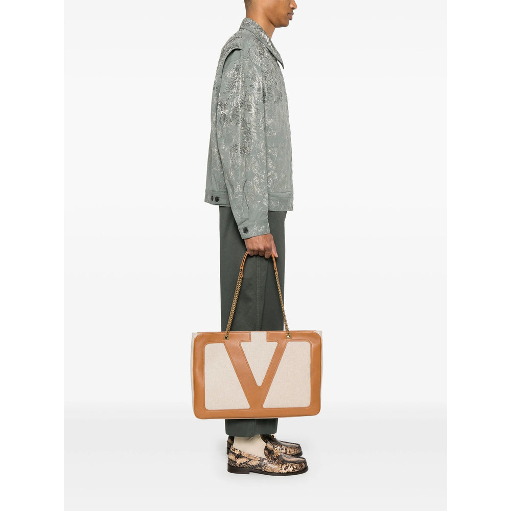 Valentino Garavani Brown Shoulder Bags Men VALENTINO GARAVANI