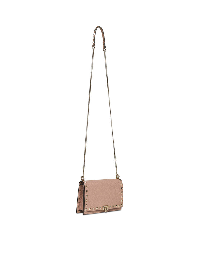 Valentino Garavani Women Mini Rockstud Leather Bag With Chain VALENTINO GARAVANI