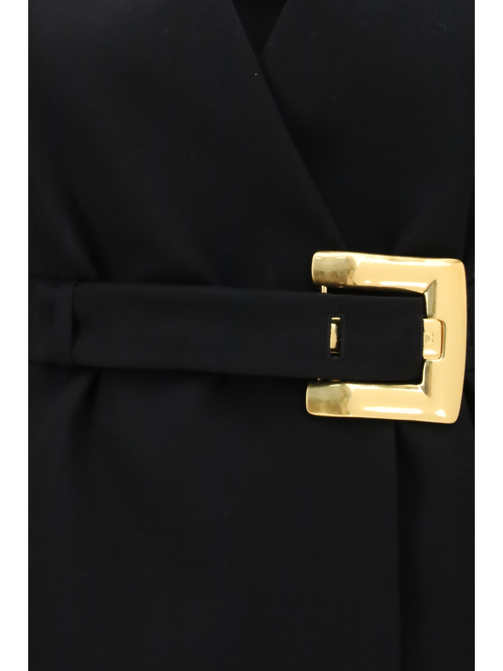 Balmain Women Grain De Poudre Blazer With Belt BALMAIN