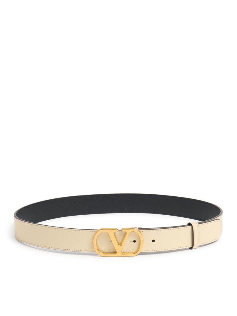 Valentino Garavani Women Vlogo Signature Belt In Glossy Calfskin 30Mm VALENTINO GARAVANI