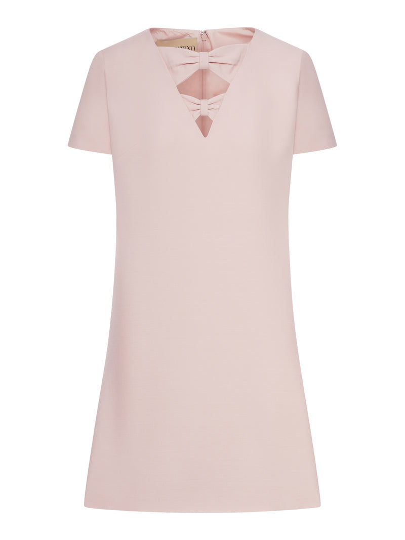 Valentino Garavani Women Crepe Mini Dress With Bow Detail VALENTINO GARAVANI