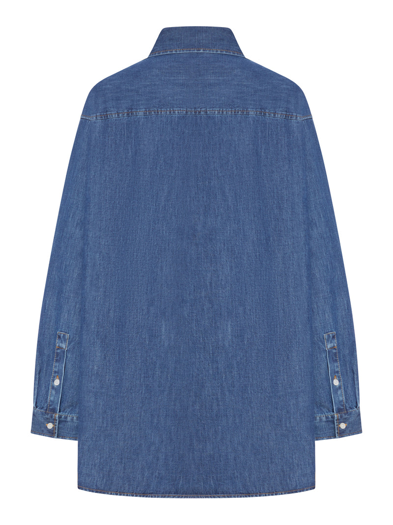 Valentino Garavani Women Solid Chambray Denim Shirt VALENTINO GARAVANI