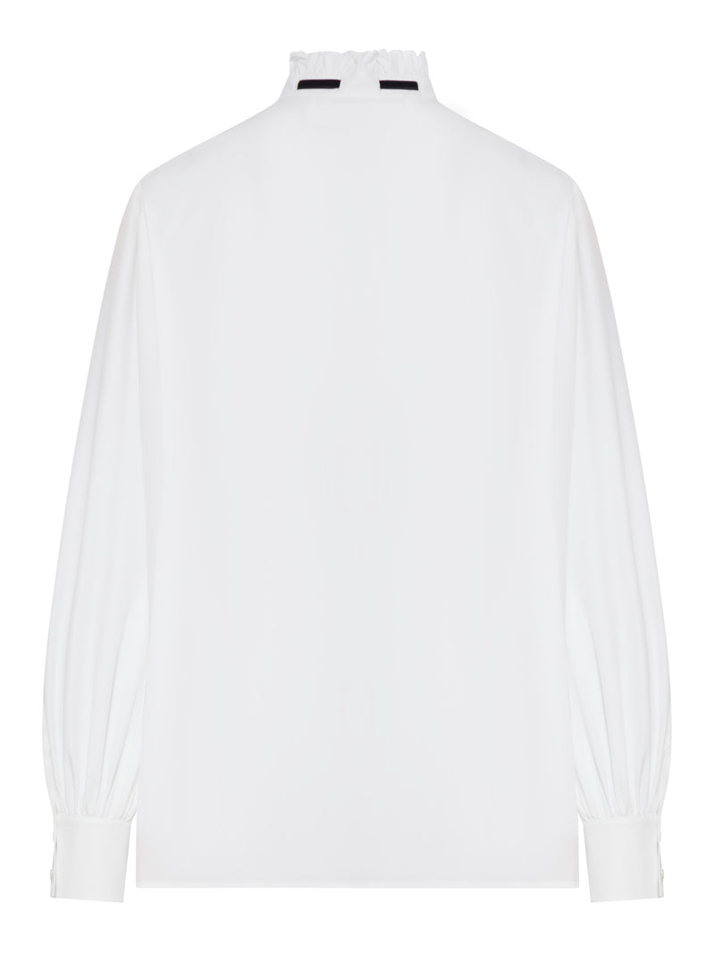 Valentino Garavani Women Poplin Shirt With Ruffled Collar VALENTINO GARAVANI