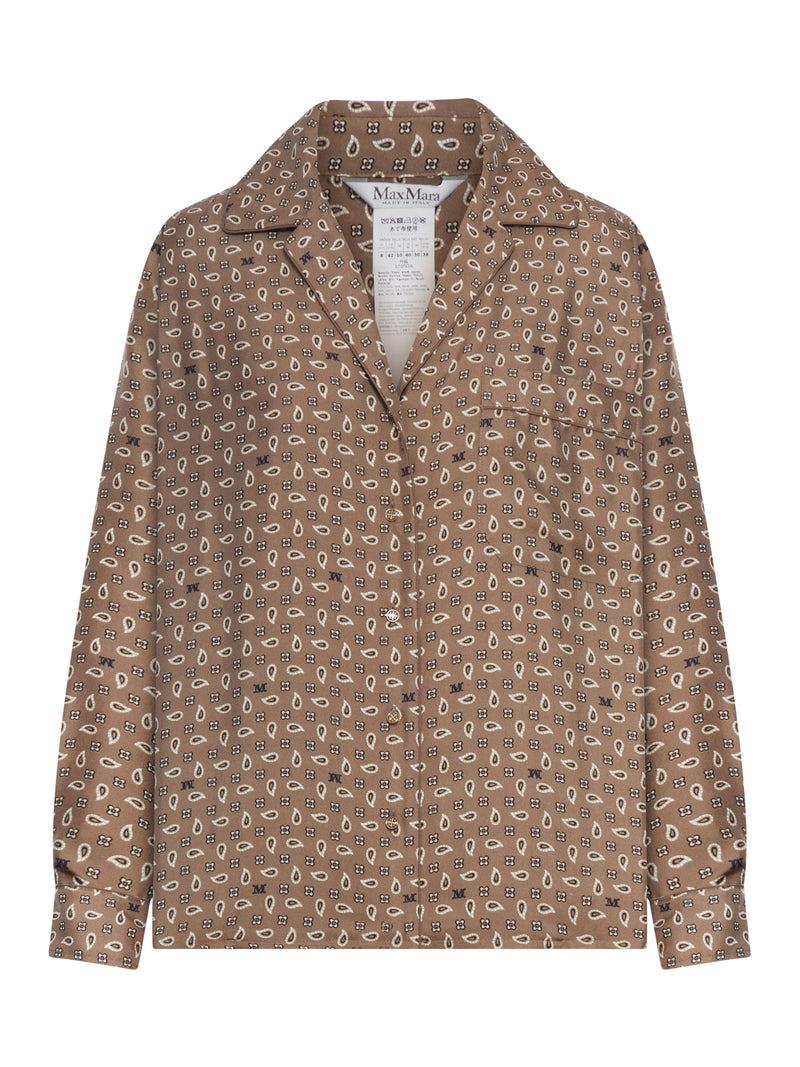 Max Mara Women Semi-Fitted Printed Silk Shirt MAX MARA