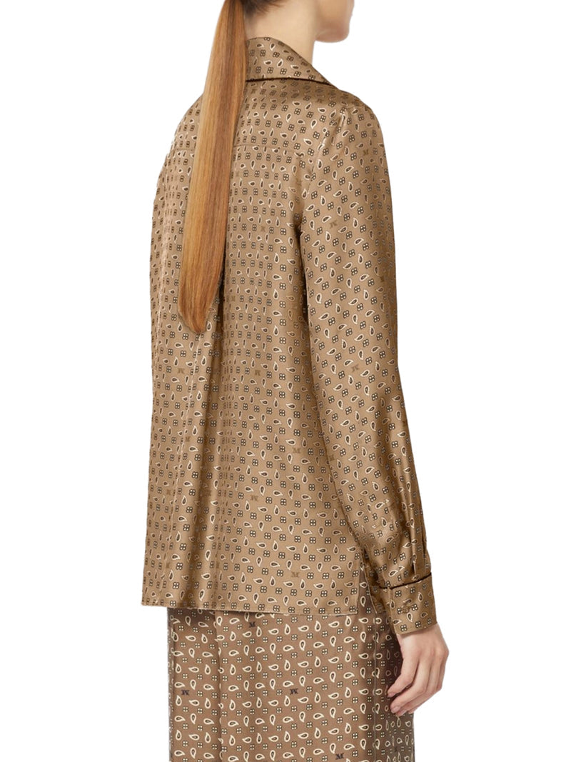 Max Mara Women Semi-Fitted Printed Silk Shirt MAX MARA