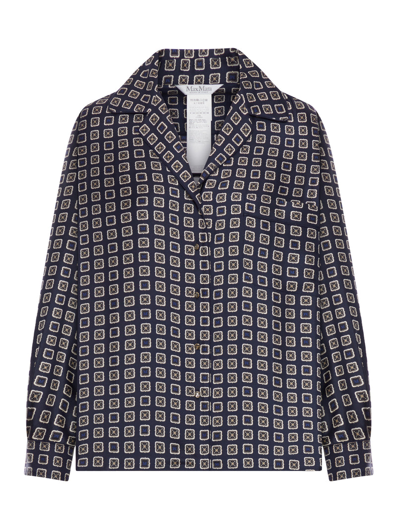 Max Mara Women Semi-Fitted Printed Silk Shirt MAX MARA